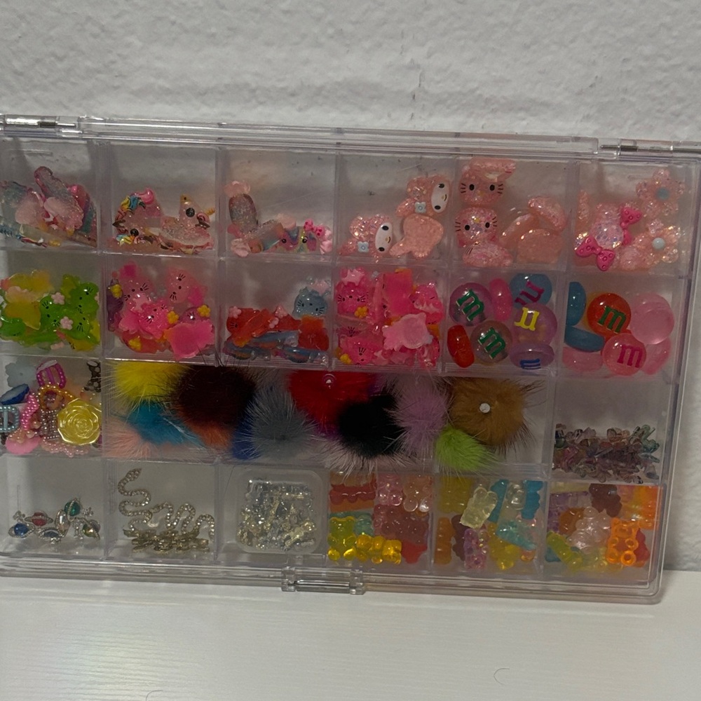 Colorful Craft Bead And Charm Organizer
